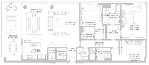 3 BR Apartment