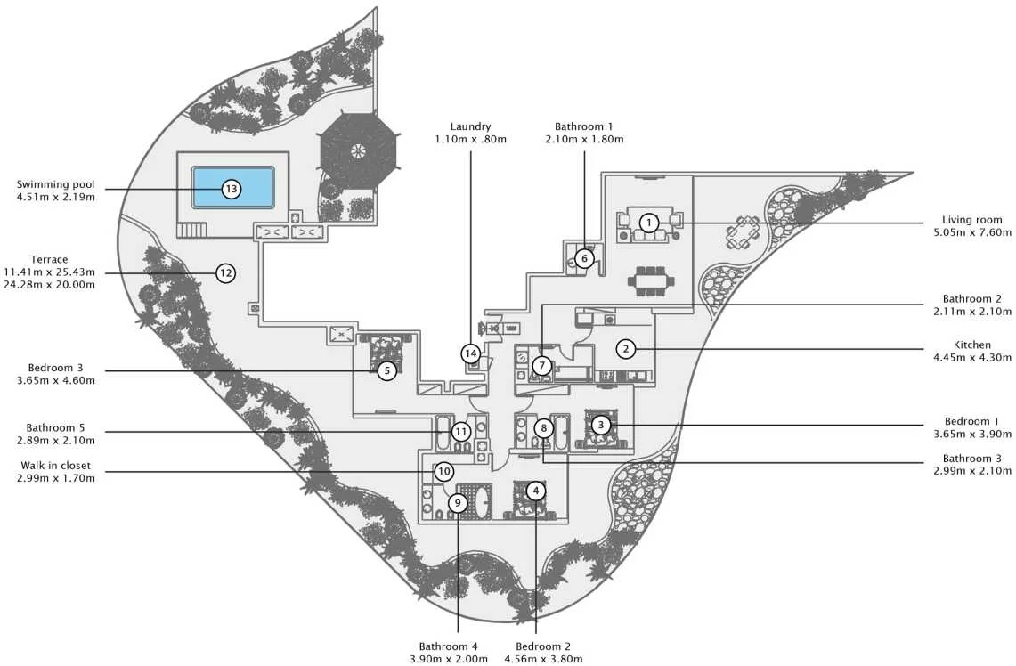 3 BR Apartment