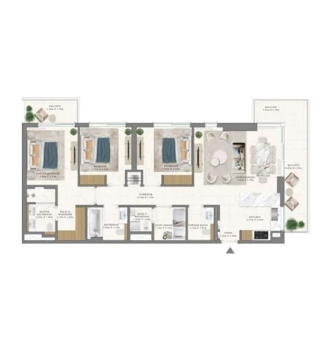 3 BR Apartment