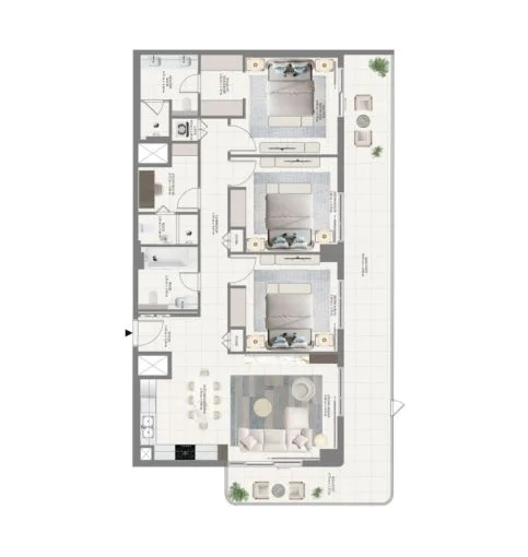 3 BR Apartment