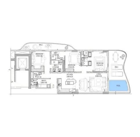 3 BR Aparmtent