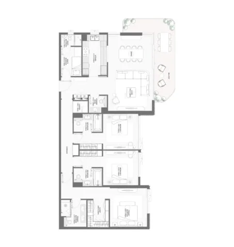 3 BR Apartment