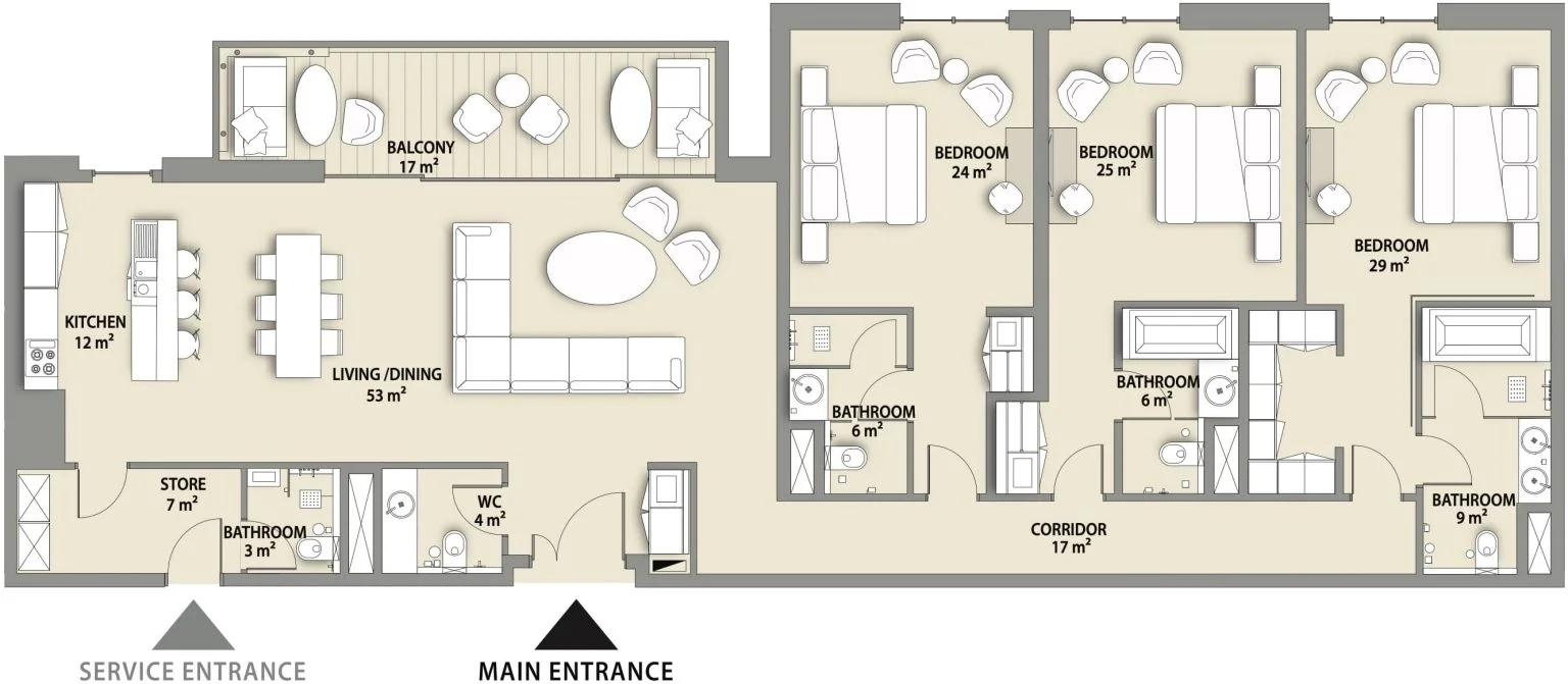3 BR