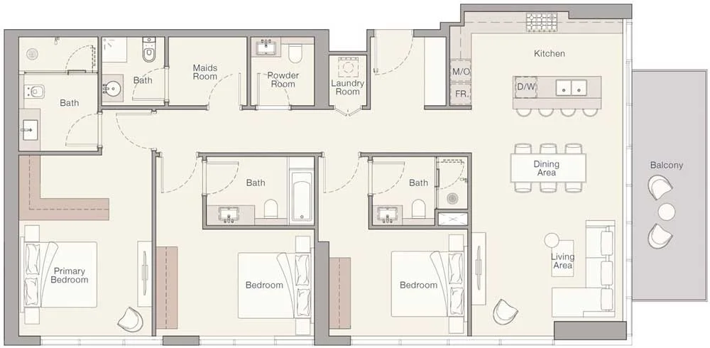 3 BR Units