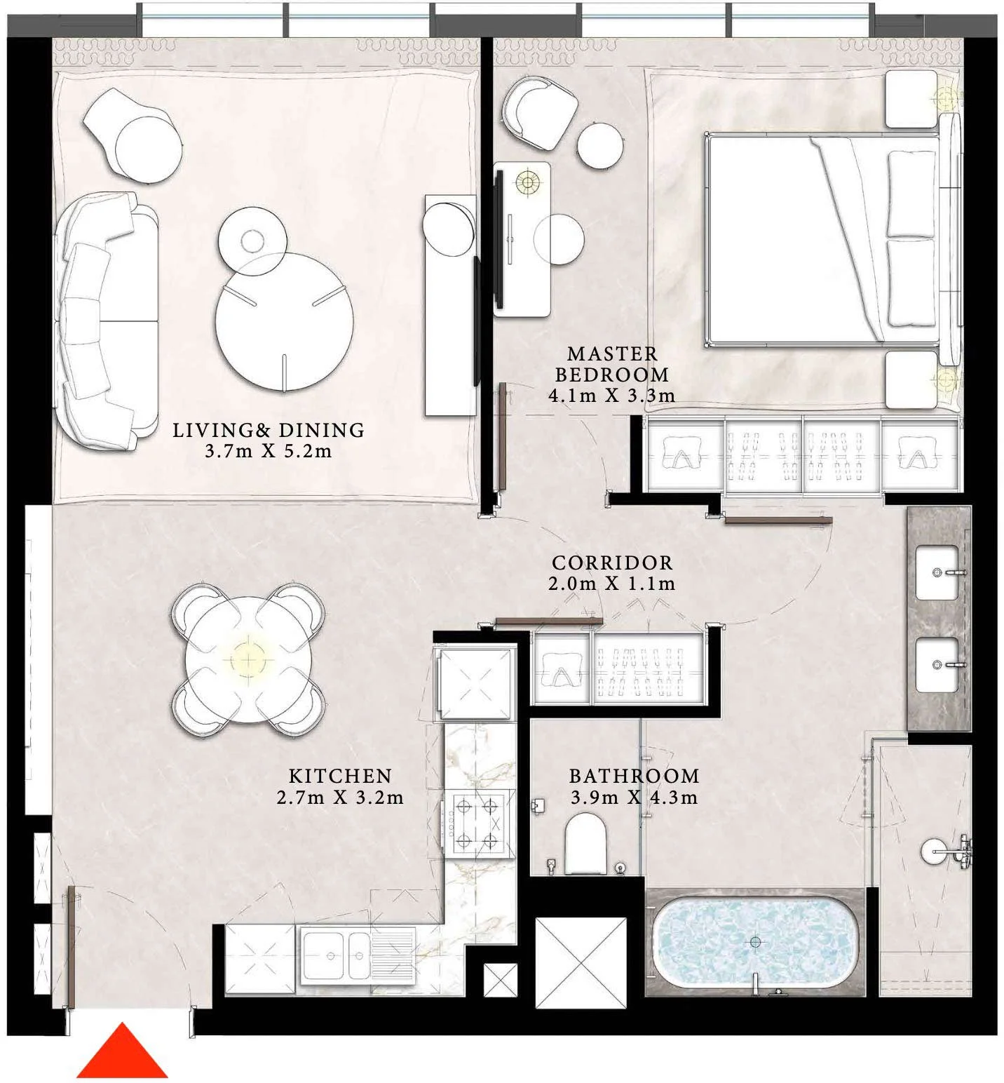 1 BR