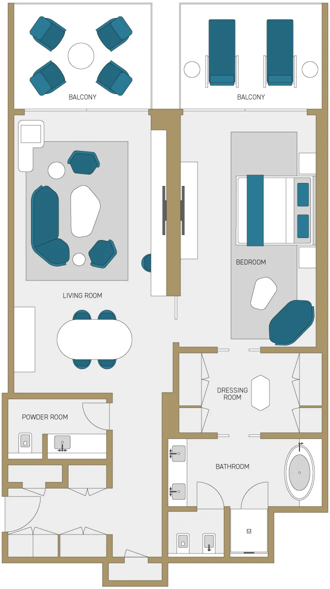 1 BR Unit