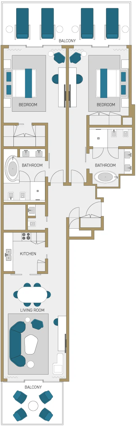 2 BR unit