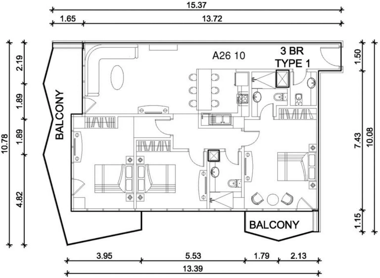 3 BR