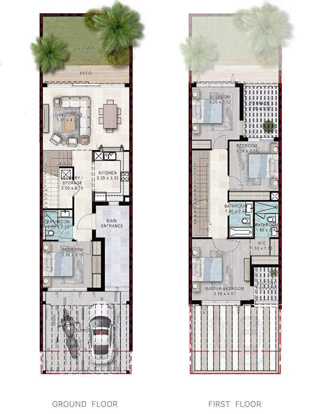 4 BR Townhouse