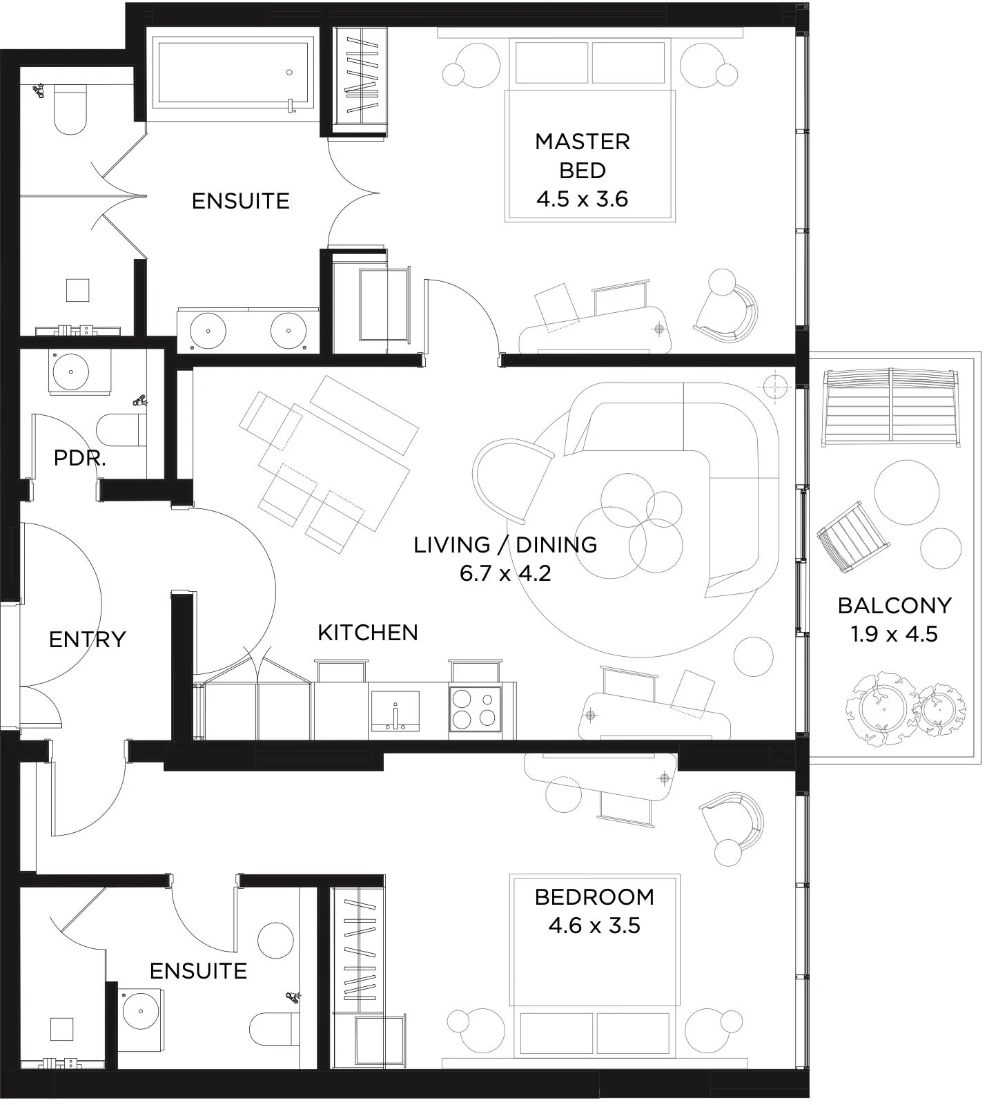 2 BR Apartment