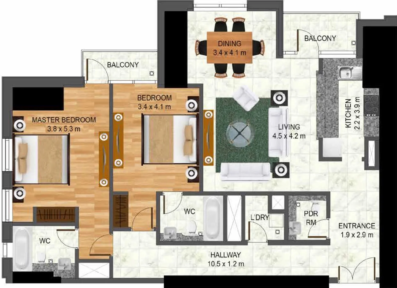 2 BR