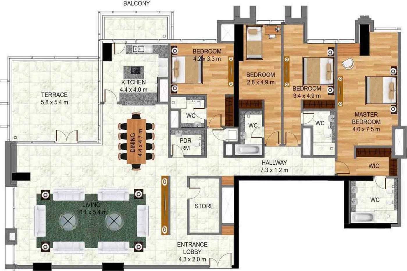 4 BR