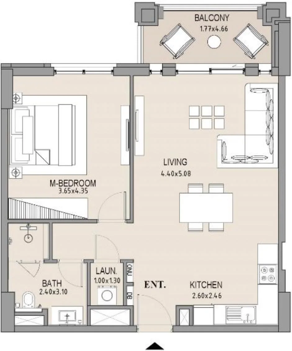 1 BR Apartment