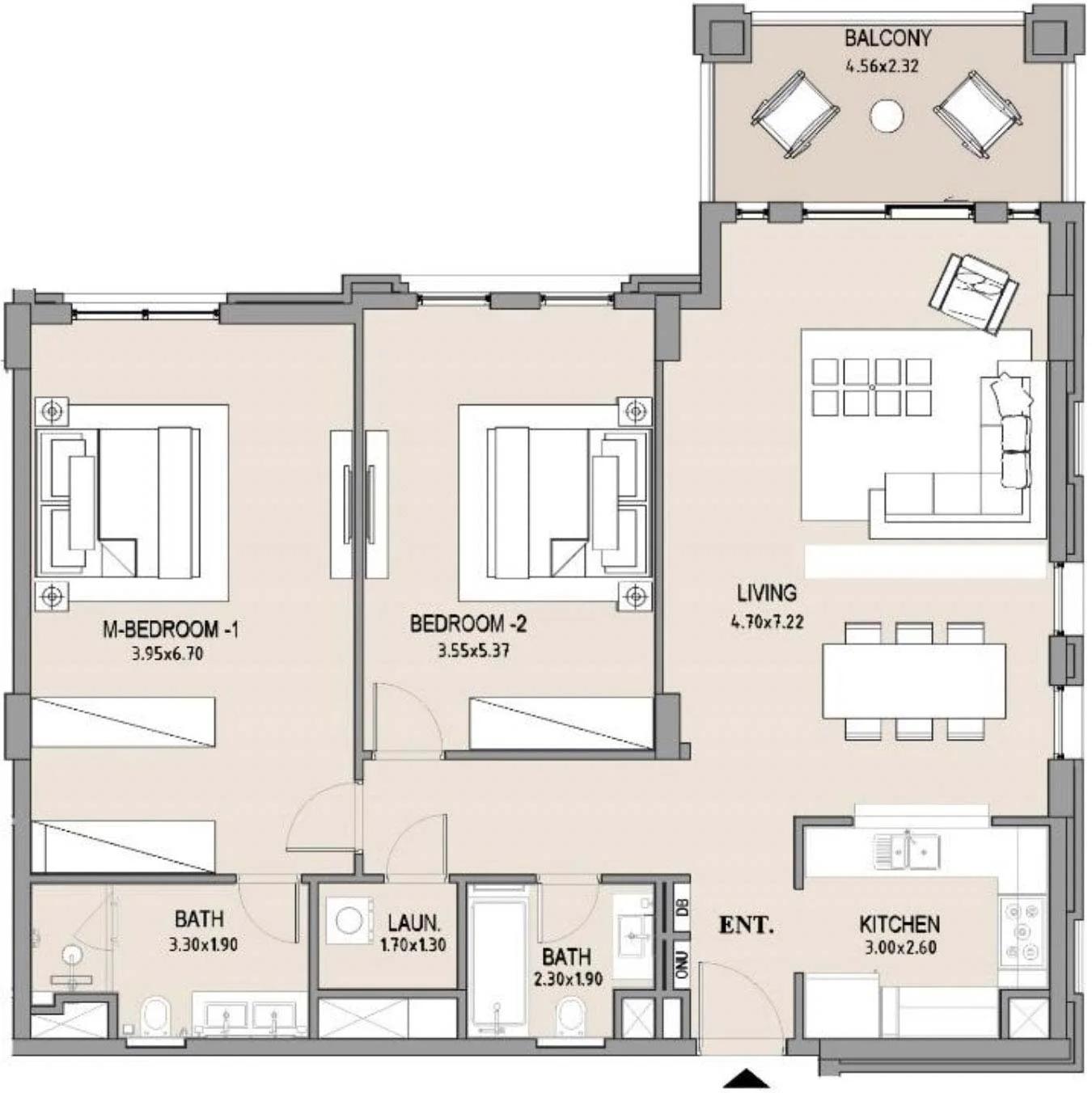 2 BR Apartment