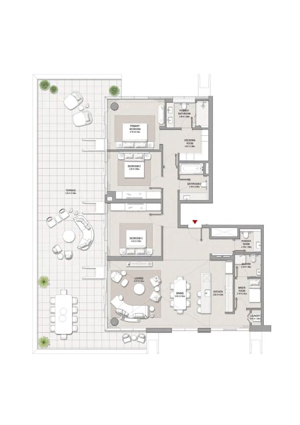 3 BR Apartment