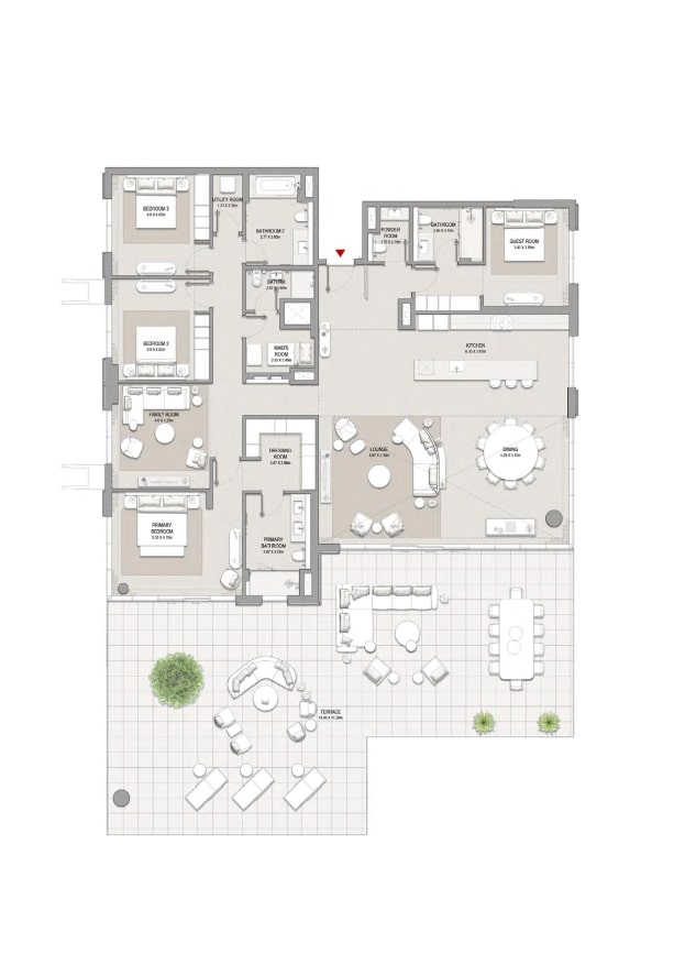 4 BR Apartment
