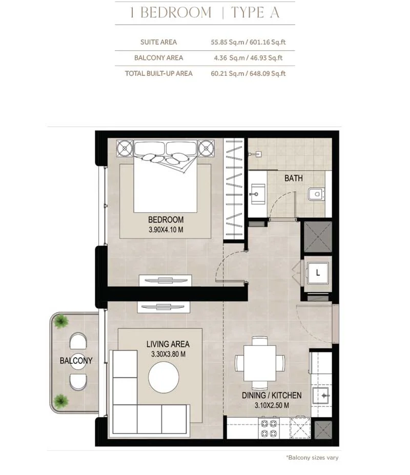1 BR Apartments