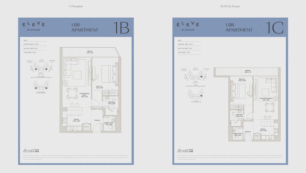 1 BR Apartments