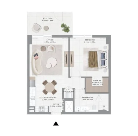 1 BR Apartments