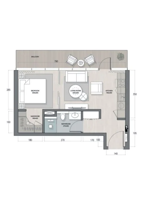 1 BR Apartments