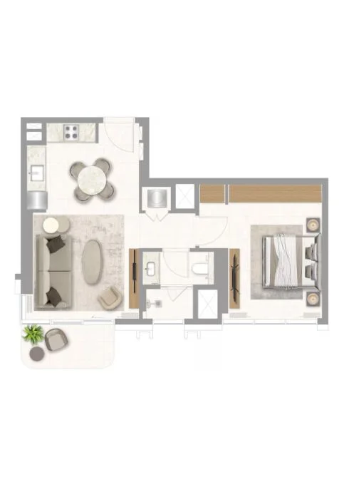 1 BR Apartments