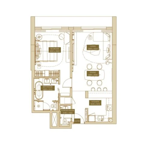 1 BR Apartments