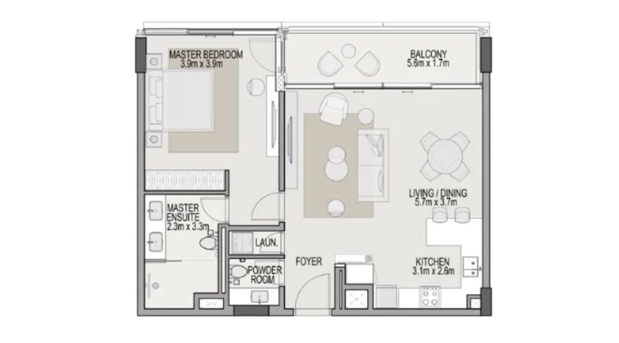 1 BR Apartments