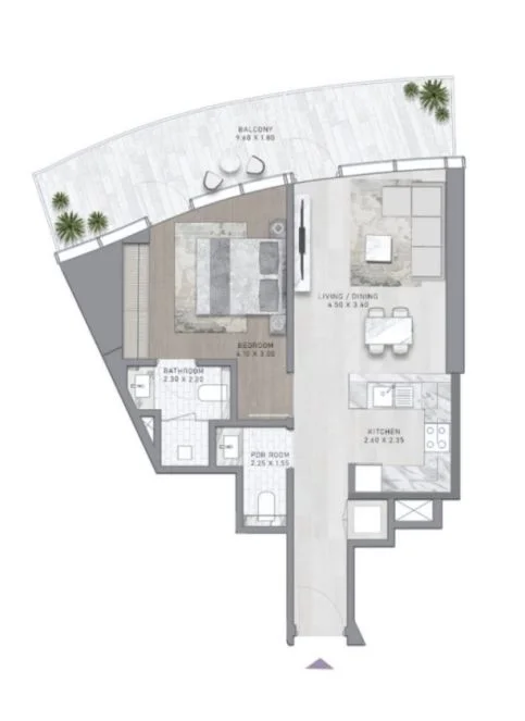 1 BR Apartments