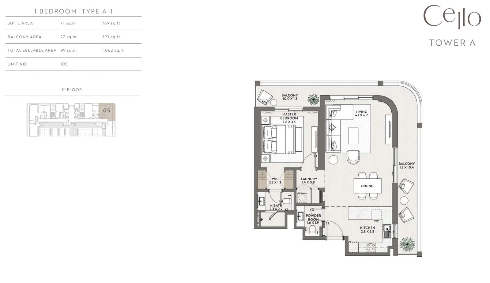 1 BR