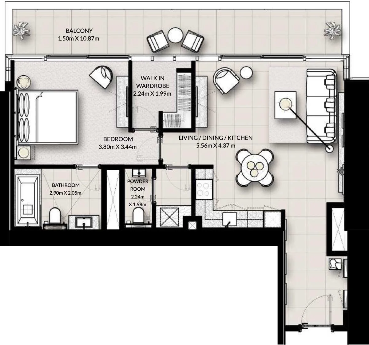 1BR Apartments