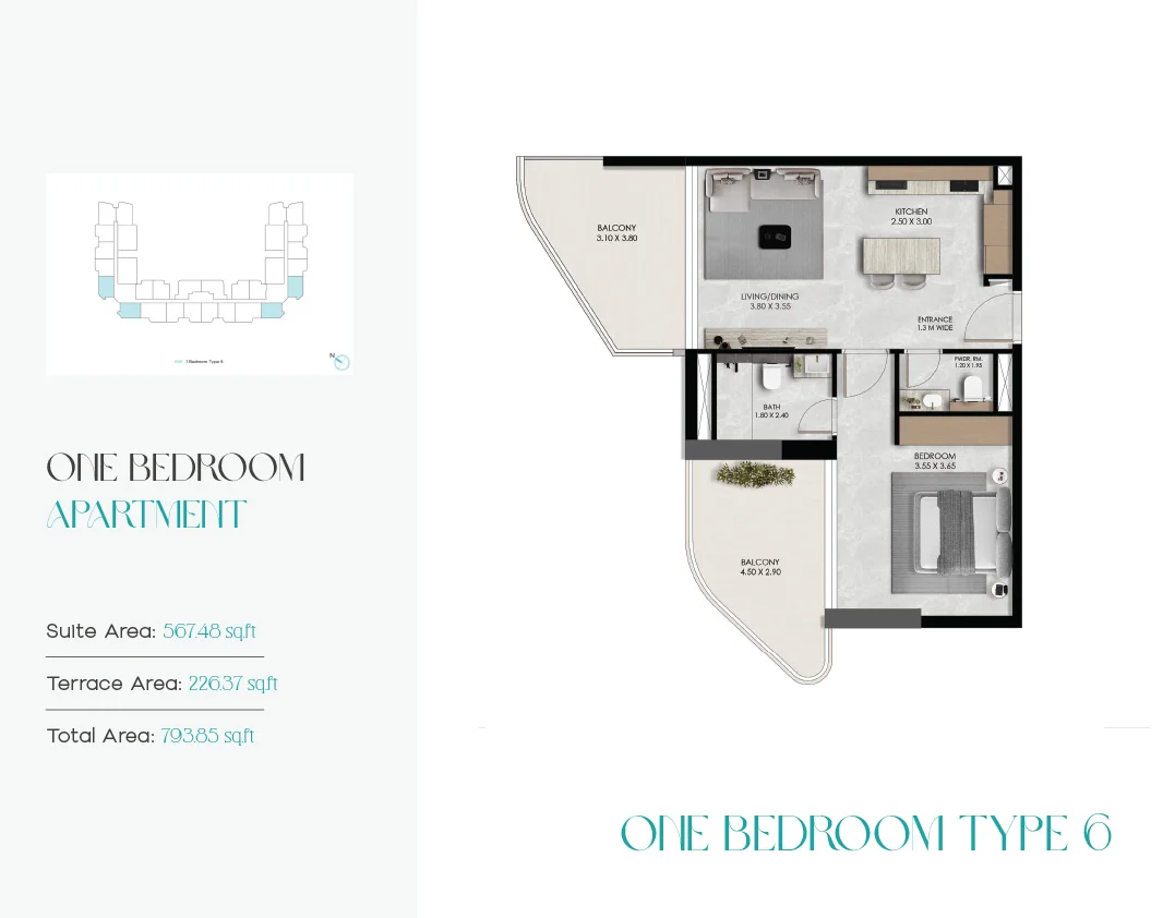 1BR Apartment 