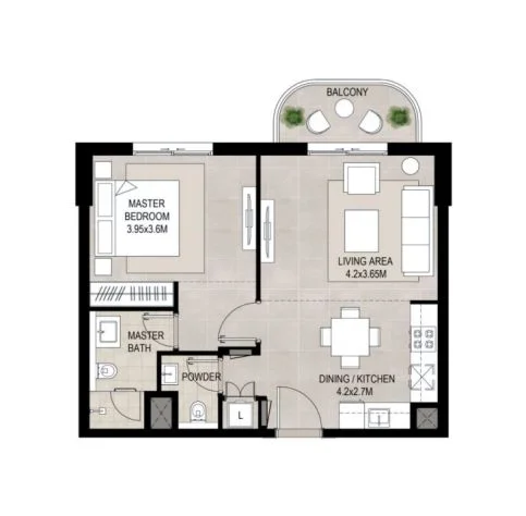 1 BR