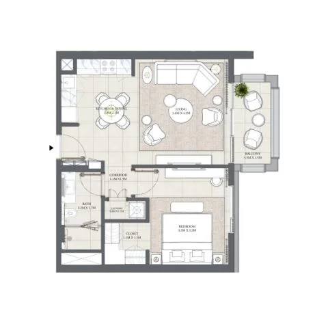 1 BR