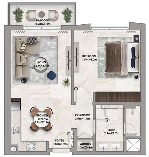 1 BR