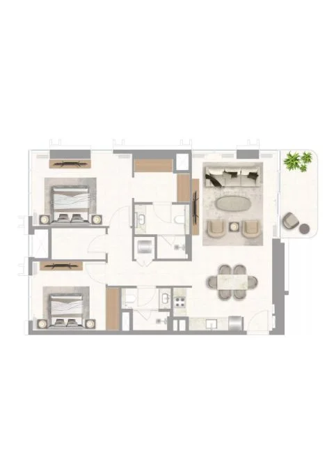 2 BR Apartments