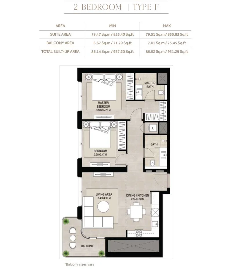 2 BR Apartments