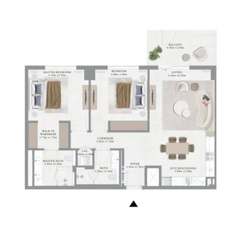 2 BR Apartments