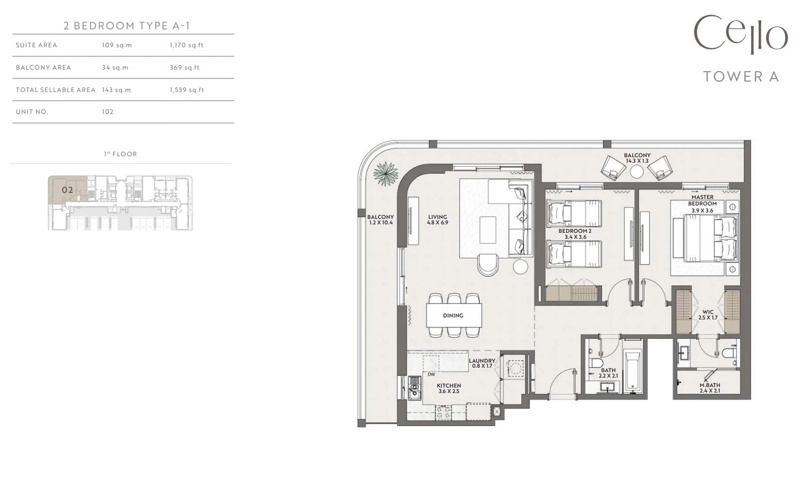 2 BR