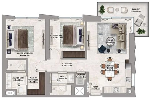 2 BR