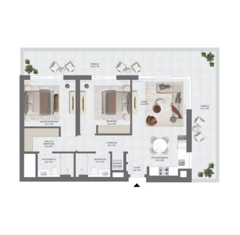 2 BR Apartment