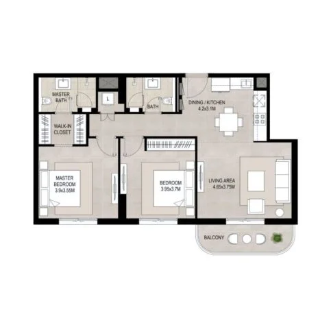 2 BR