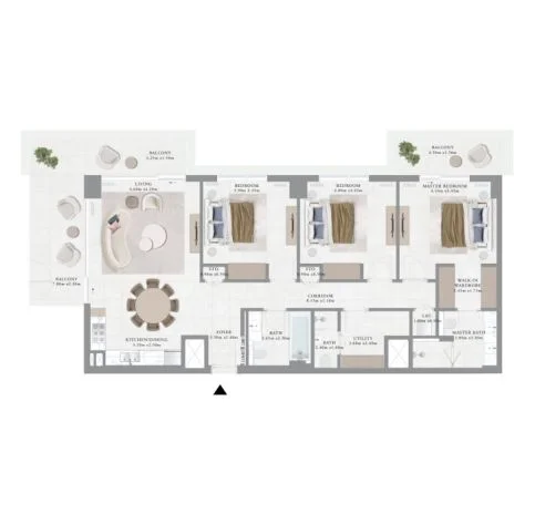 3 BR Apartments