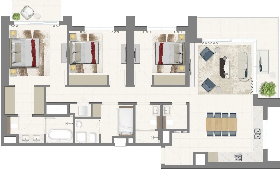 3BR Apartments