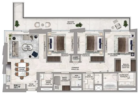 3 BR