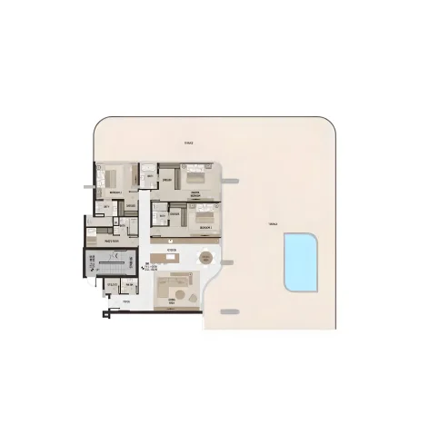 3 BR Apartment