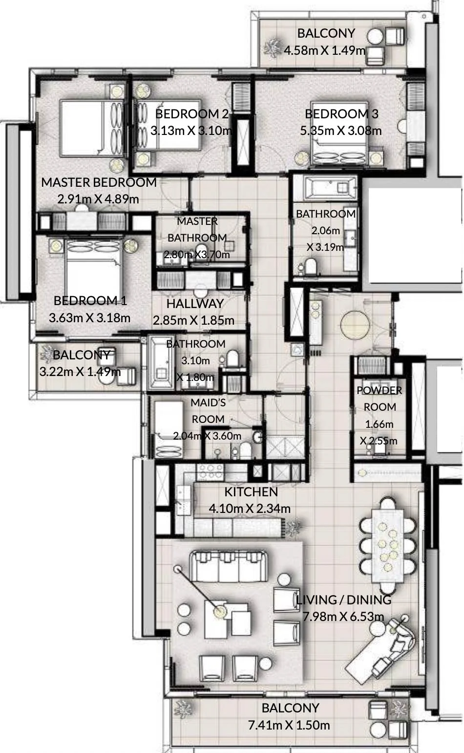 4BR Apartments