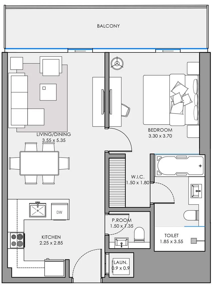 1 BR