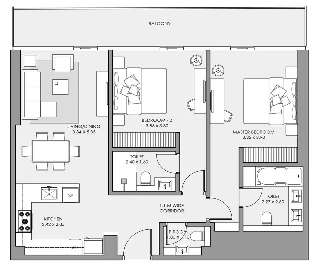 2 BR