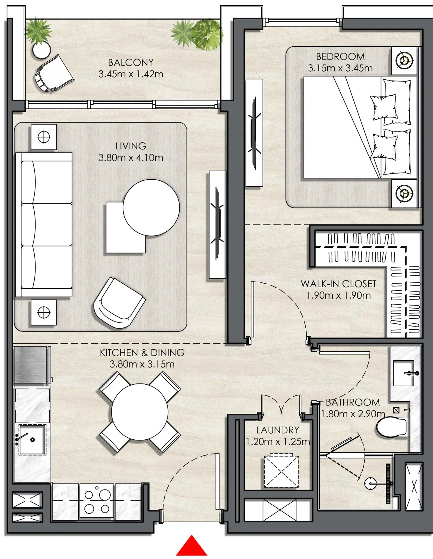 1 BR