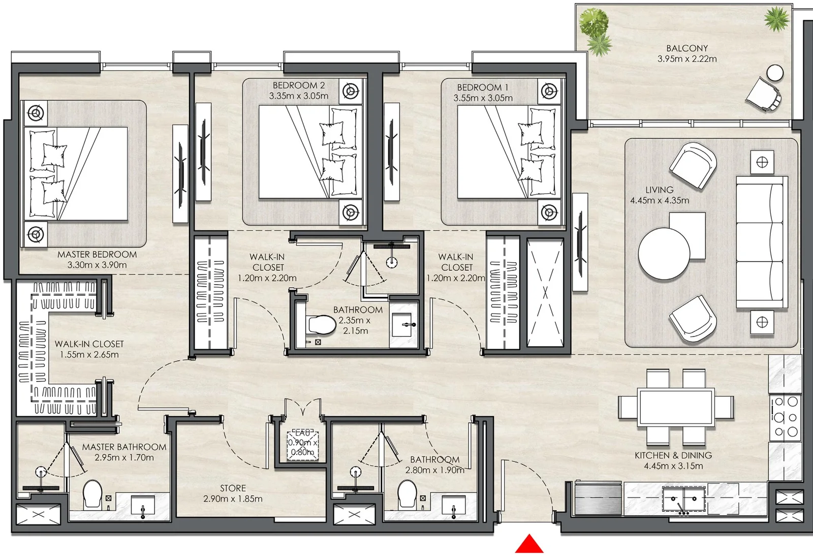3 BR